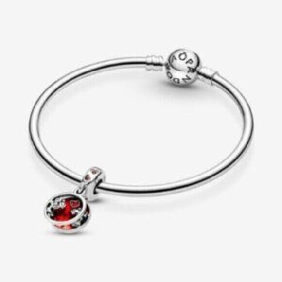 Pandora Disney Mickey Mouse & Minnie Mouse Love and Kisses Dangle Charm - Picture 3 of 5
